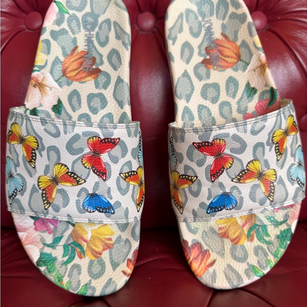 Johnny Was Butterfly Slide Sandals